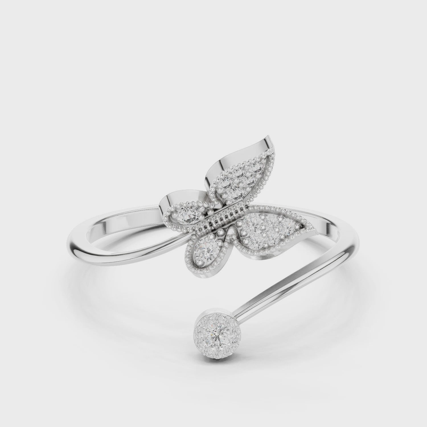 Butterfly Bloom Diamond Ring