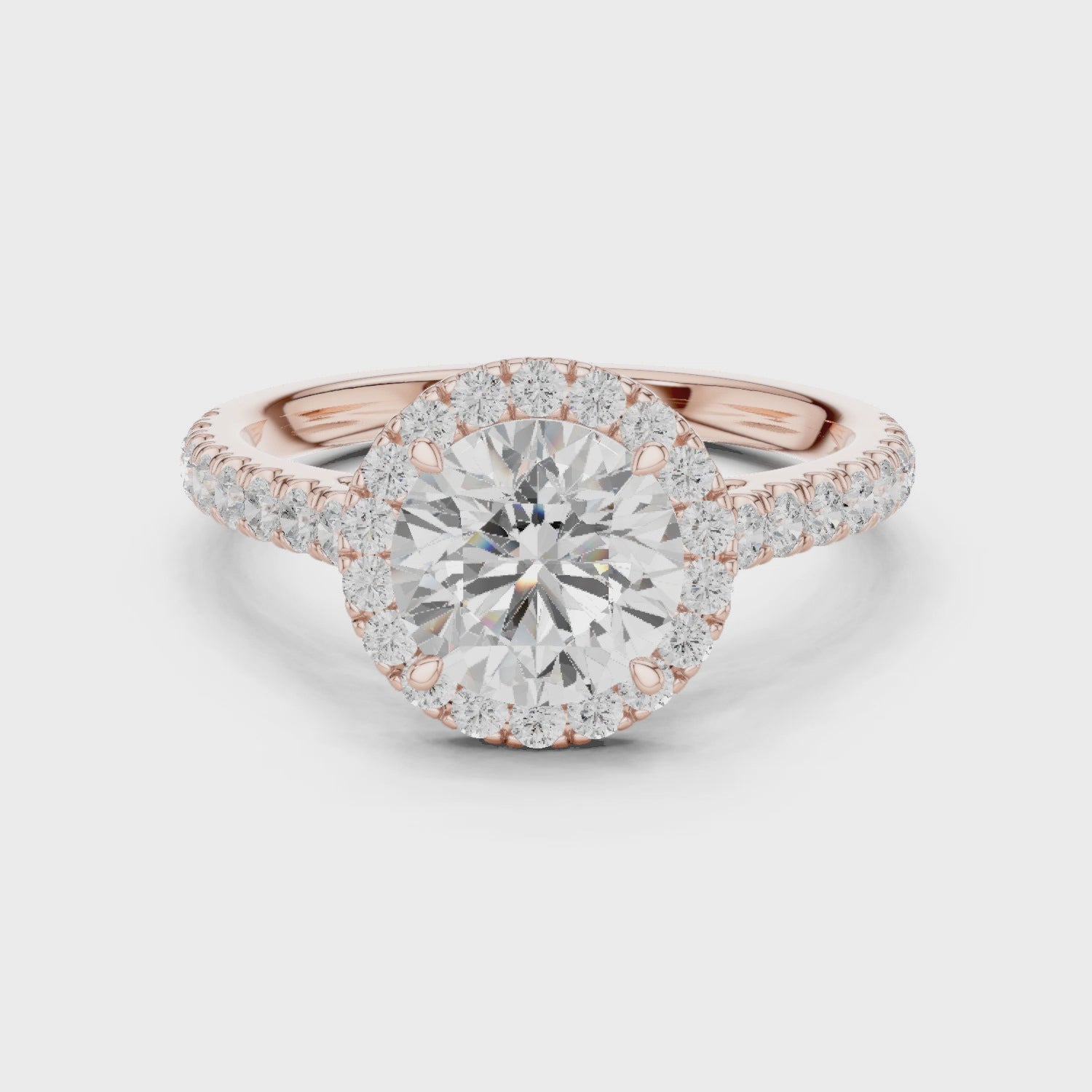 Owen Classic Halo Round Diamond Ring