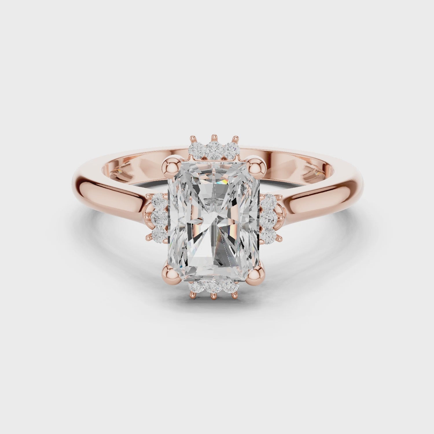 Estella Radiant Diamond Halo Ring