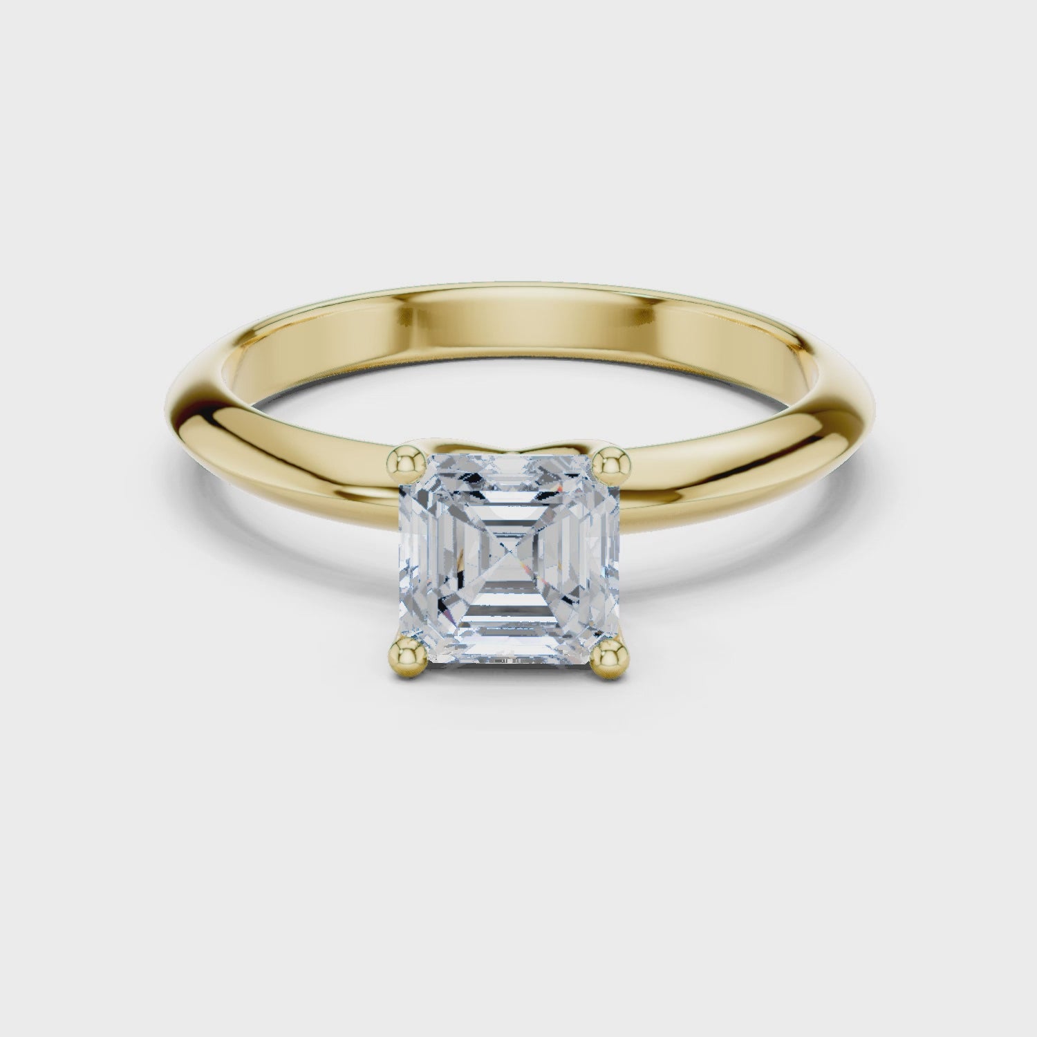 Pria Asscher-Cut Diamond Ring