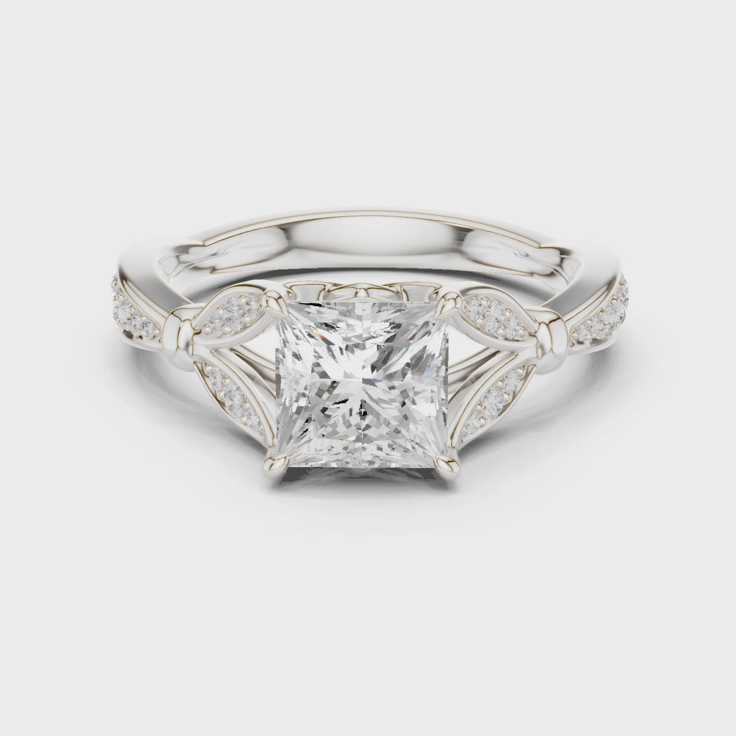 Lily Royal Petal Princess Diamond Ring
