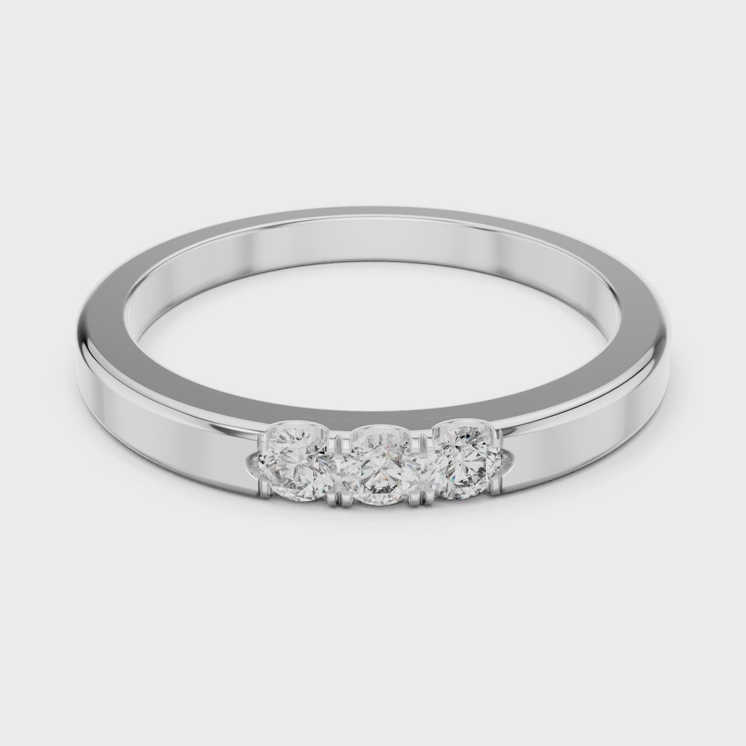 Trinity Spark Lab-Grown Diamond Band Ring