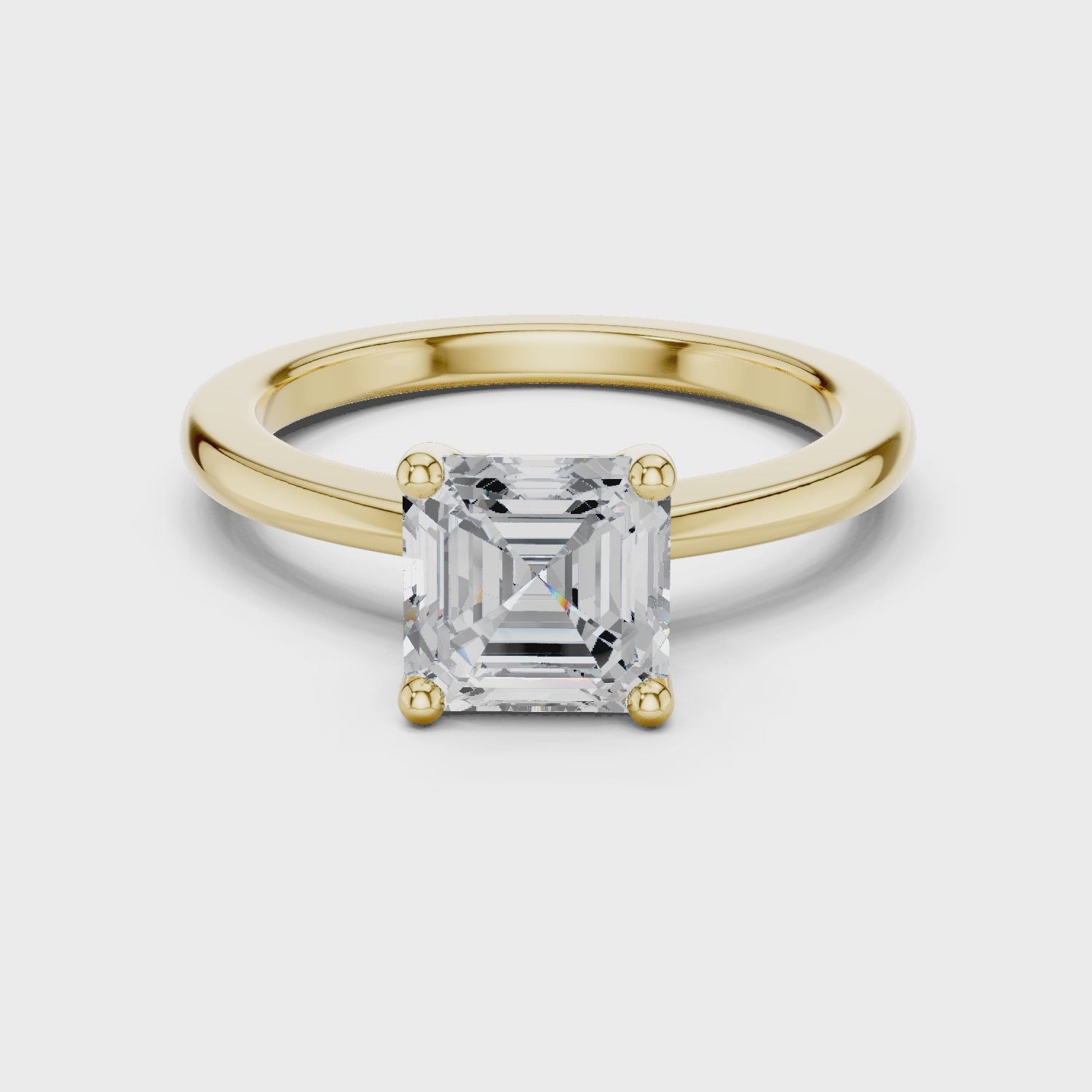 Royal Radiance Asscher Diamond Ring