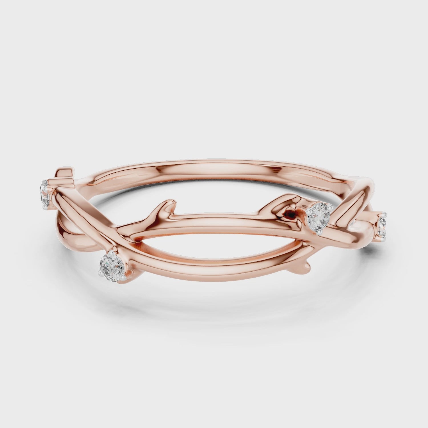 Golden Vine Lab-Grown Diamond Band