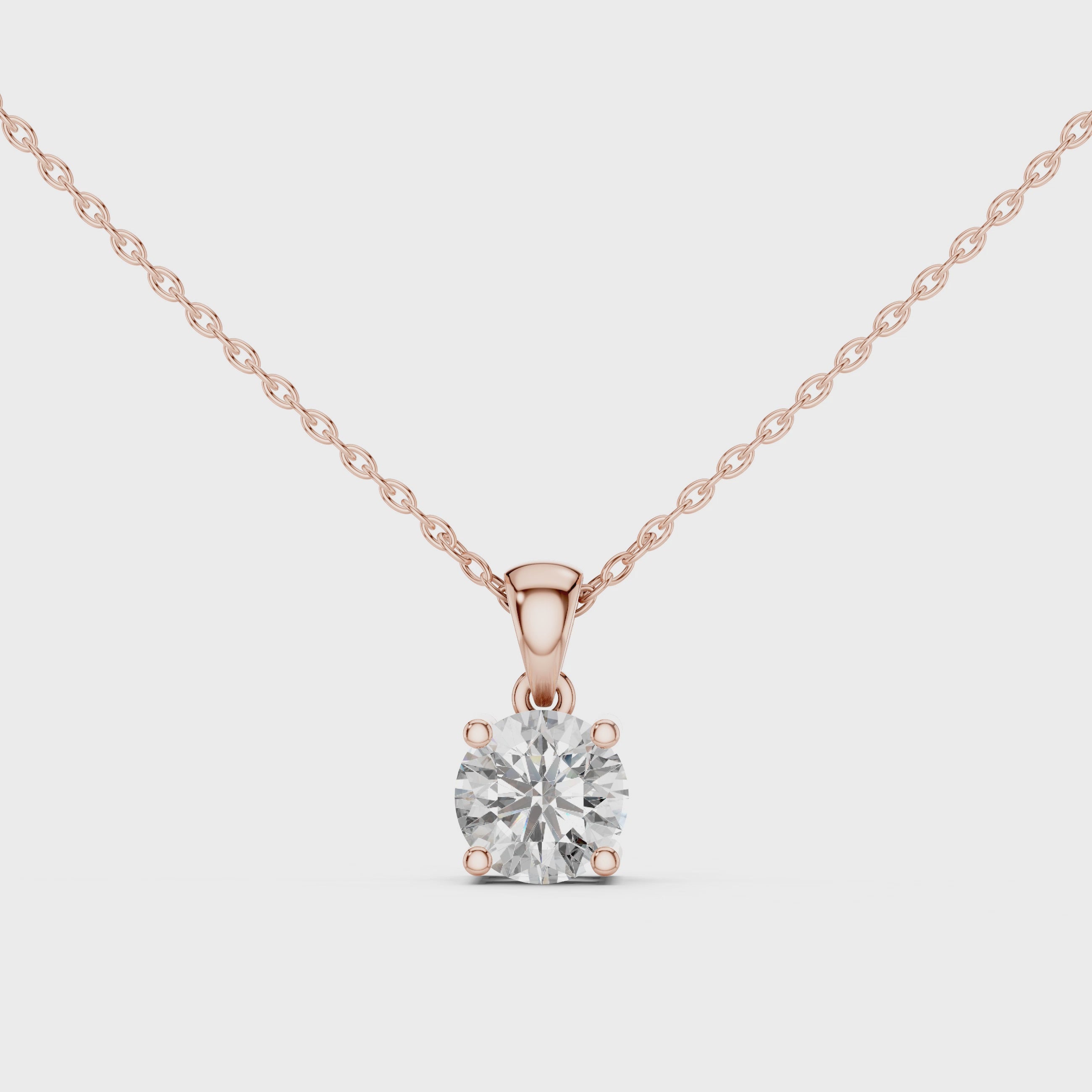 Solitaire Diamond Pendant
