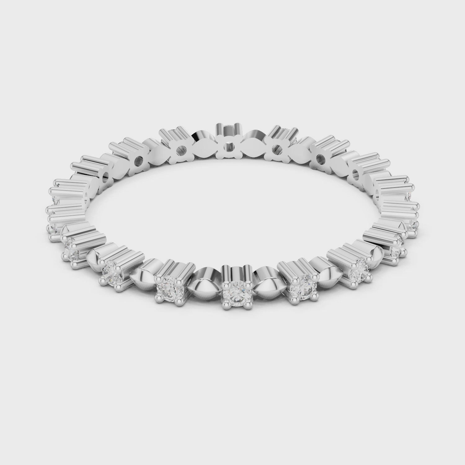 Golden Harmony Lab-Grown Diamond Eternity Band