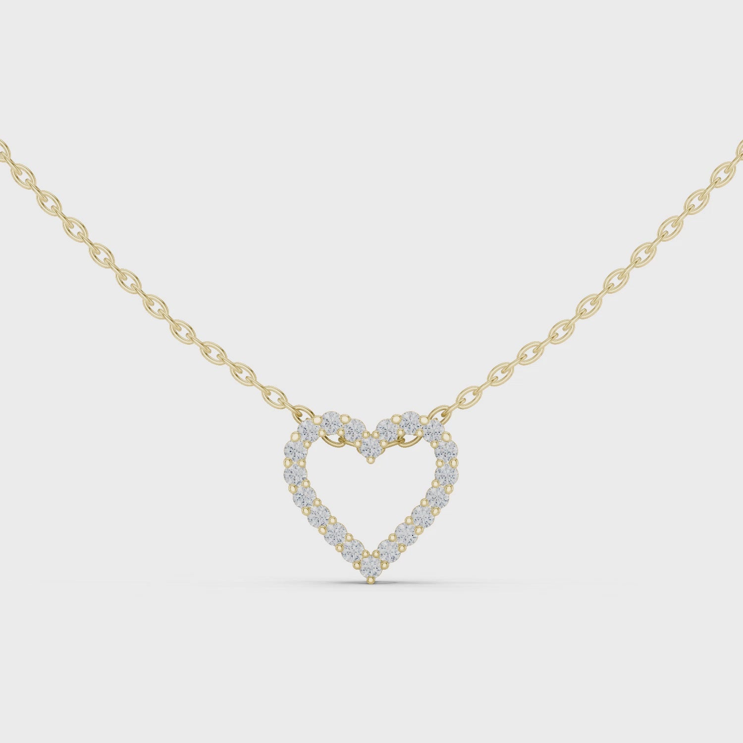 Diamond Open Heart Pendant