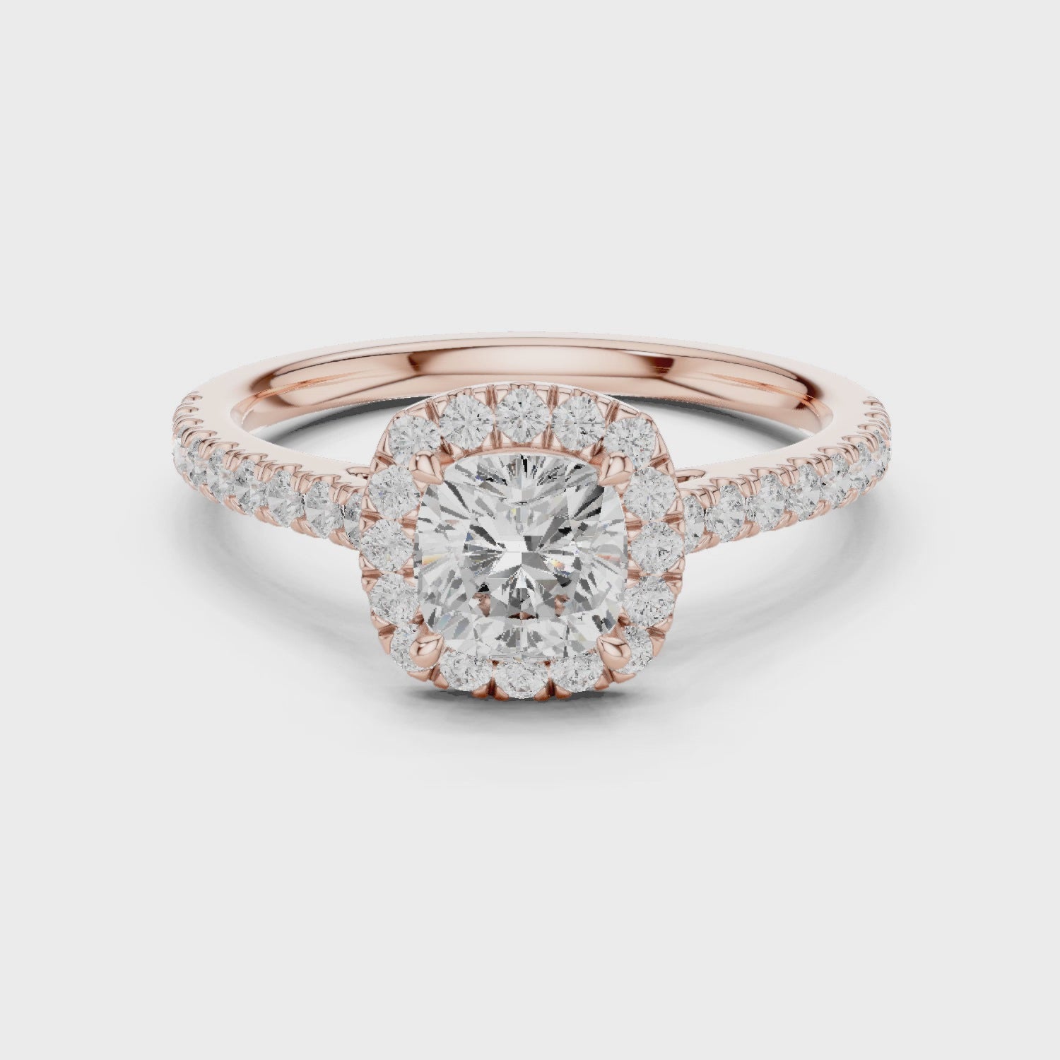 Cushion Halo Ring