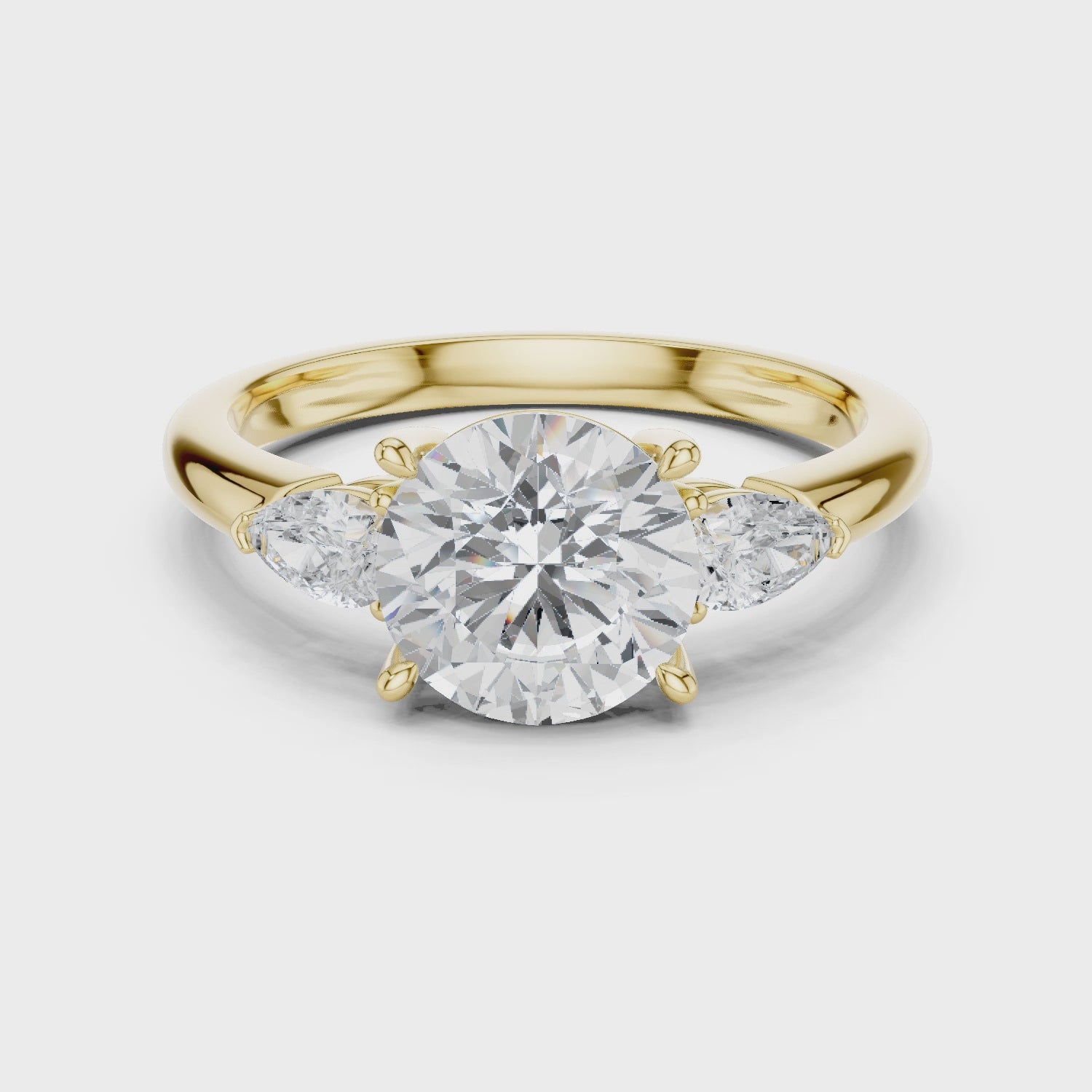 Jubilee Brilliant Round Three-Stone Diamond Ring