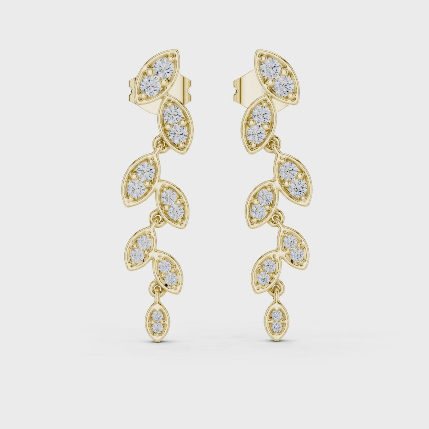 Marquise Diamond Drop Earrings
