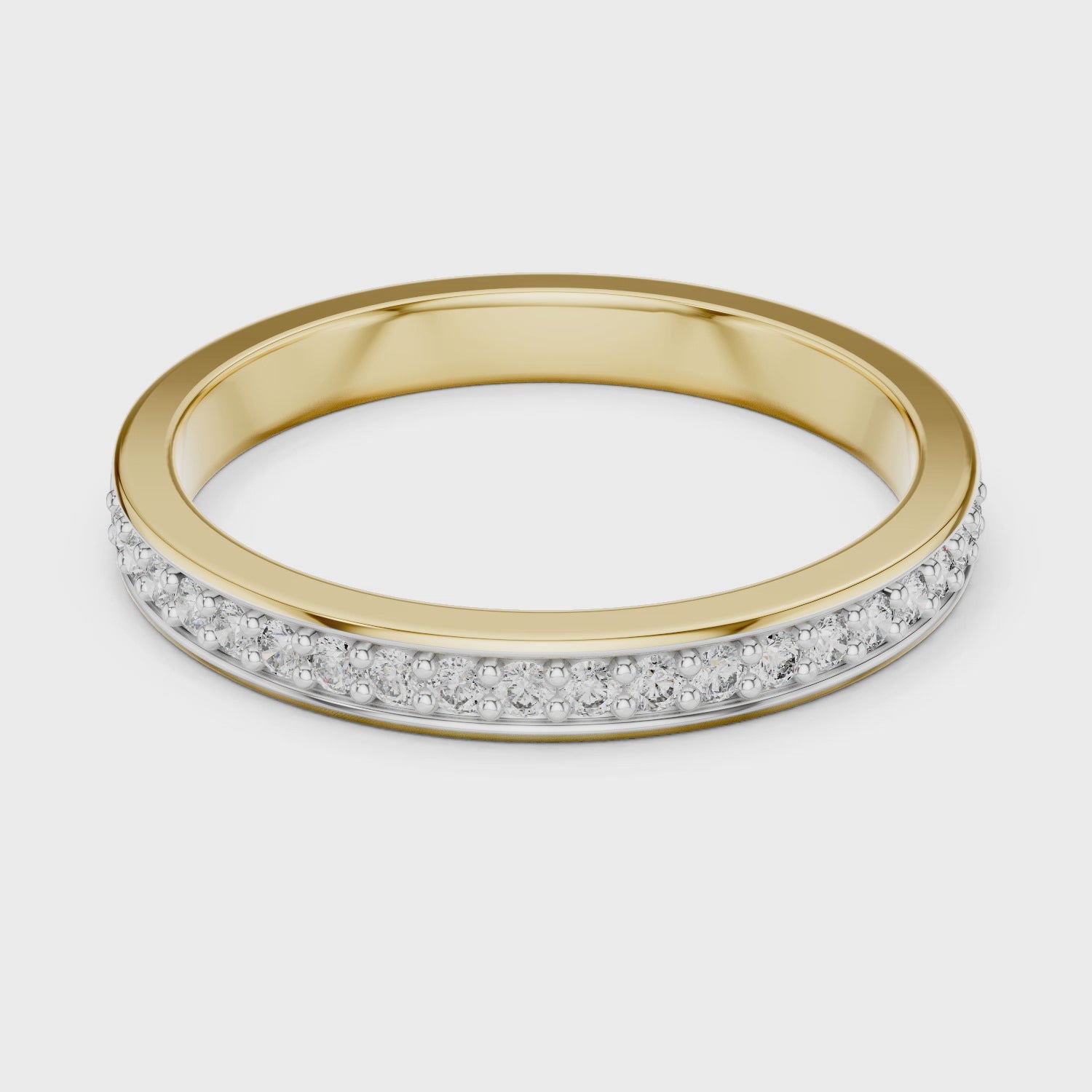 Pure Line Lab-Grown Diamond Wedding Band