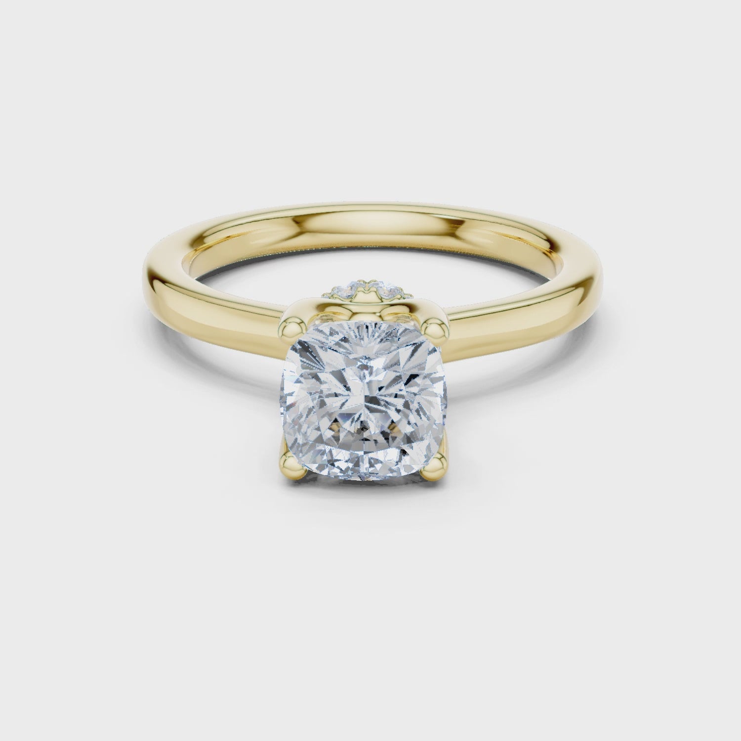 Halcyon Veloura Cushion Diamond Ring