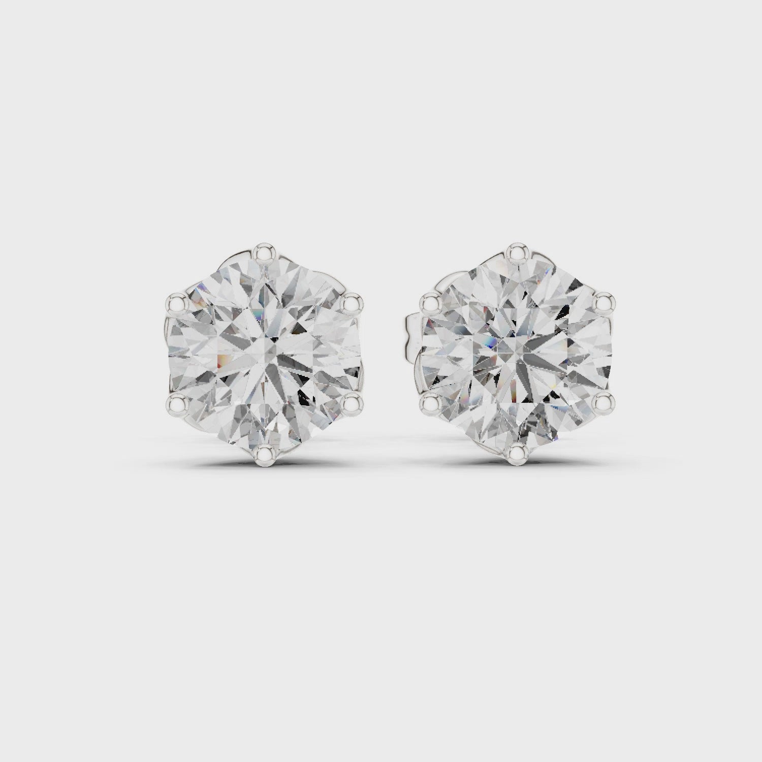Signature Six-Prong Lab-Grown Diamond Stud Earrings