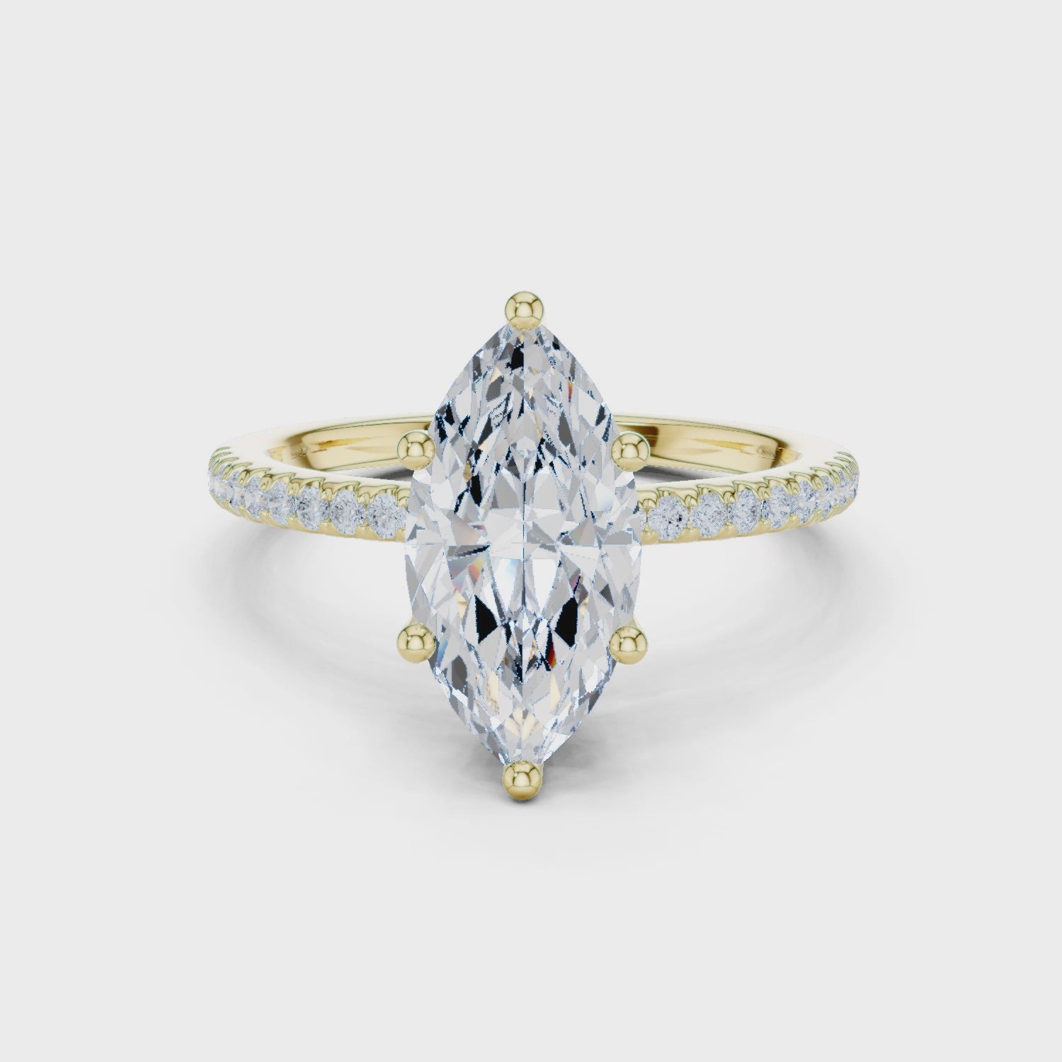 Phoenix Celestia Pavé Marquise Diamond Ring