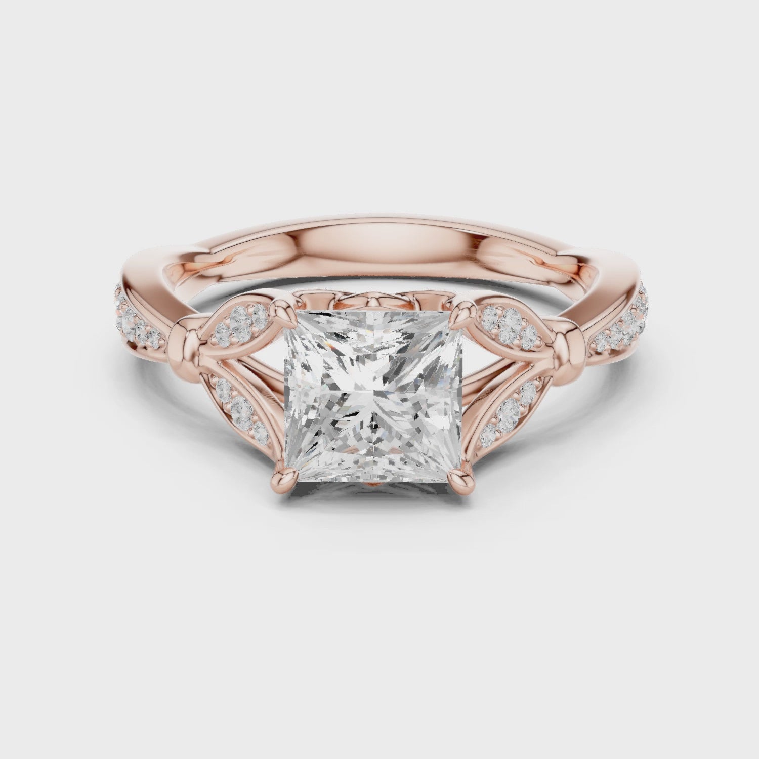 Lily Royal Petal Princess Diamond Ring
