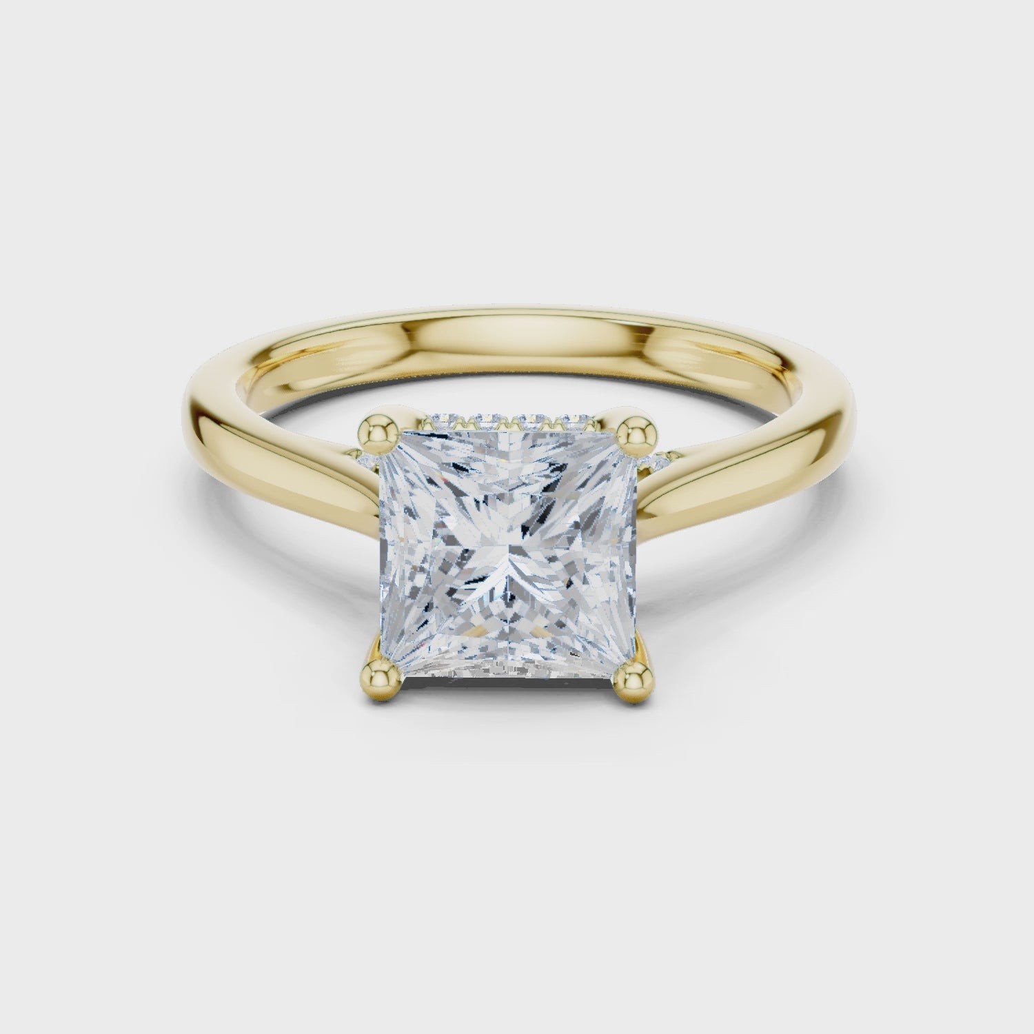 Sadie Aurora Split Shank Princess Diamond Ring