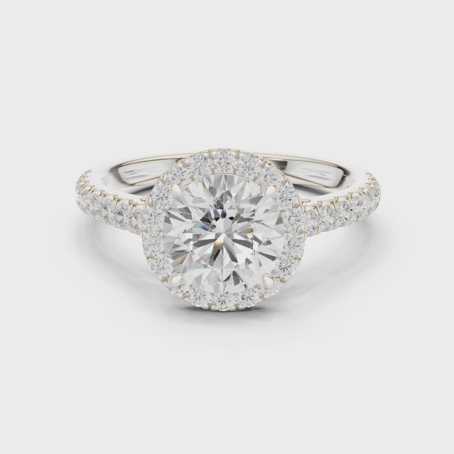 Owen Classic Halo Round Diamond Ring