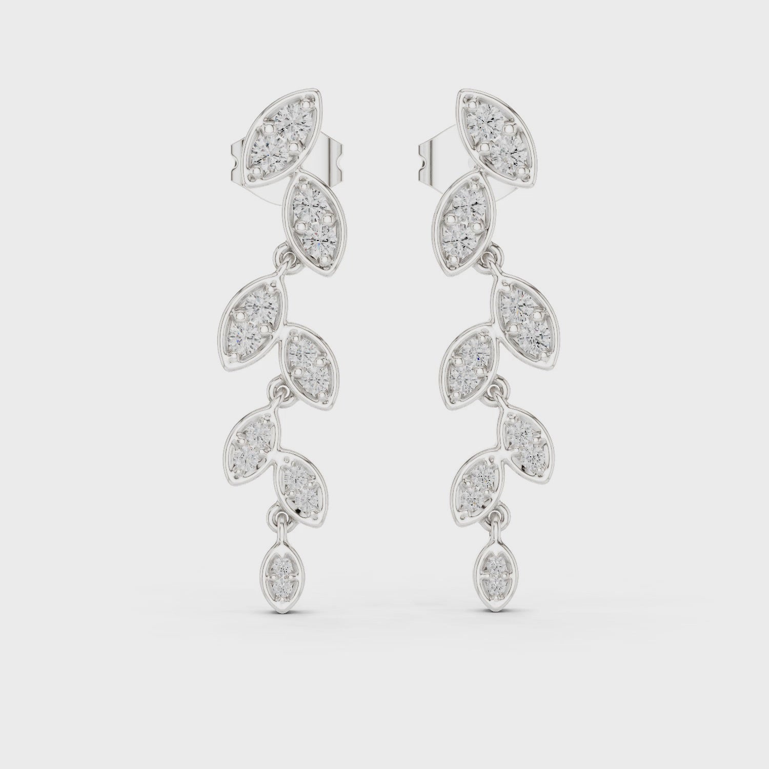 Marquise Diamond Drop Earrings