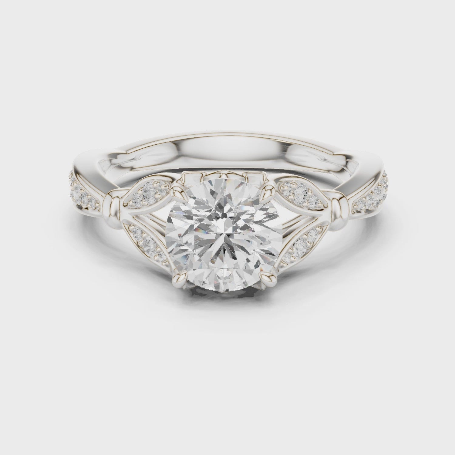 Haze Eternal Bloom Round Diamond Ring