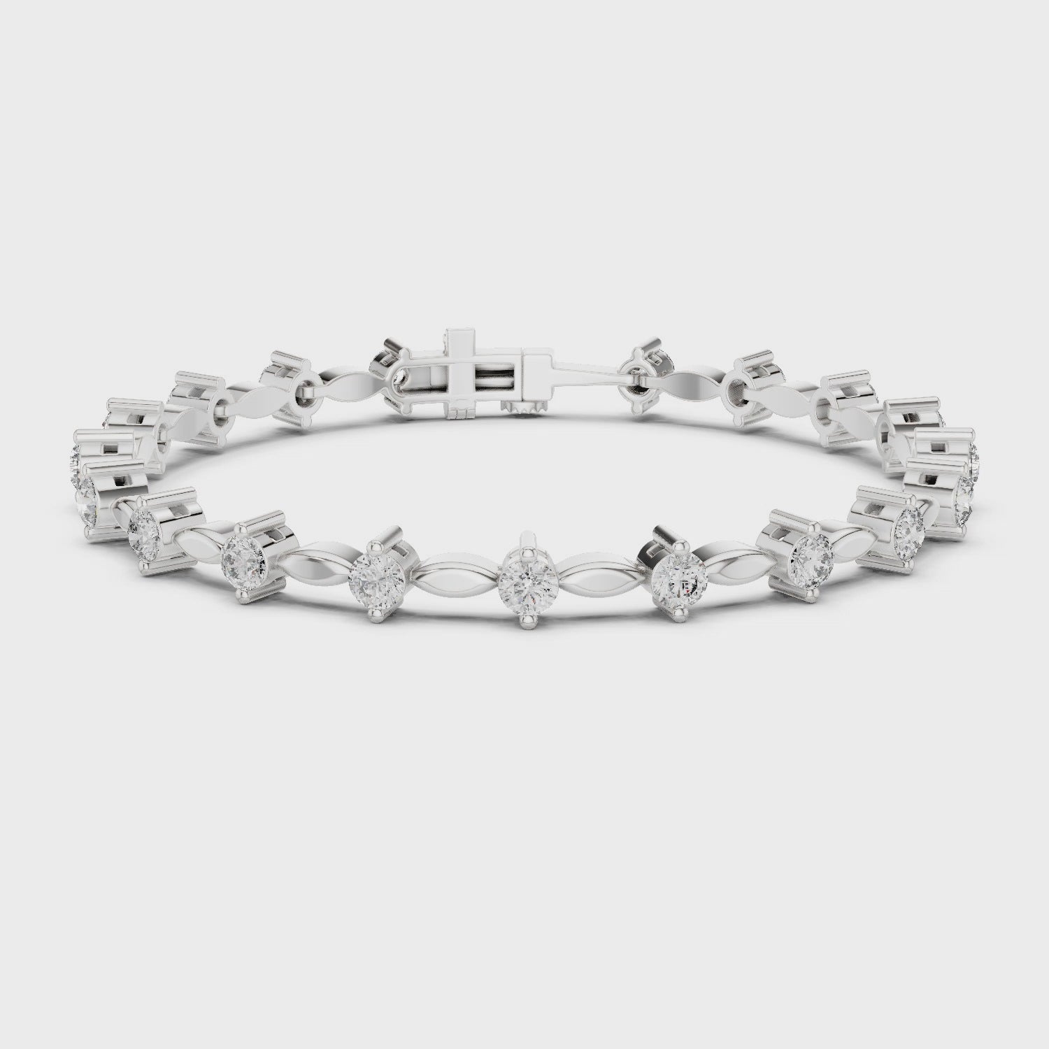 Golden Grace Diamond Link Bracelet