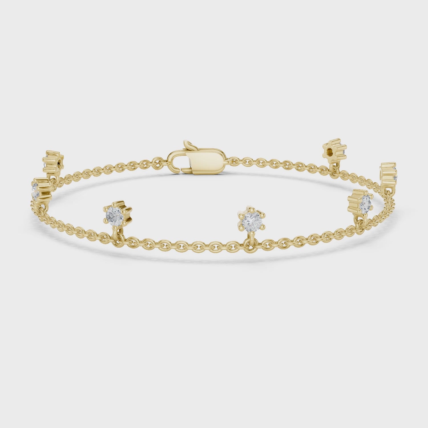 Marquise-Cut Diamond Tennis Bracelet