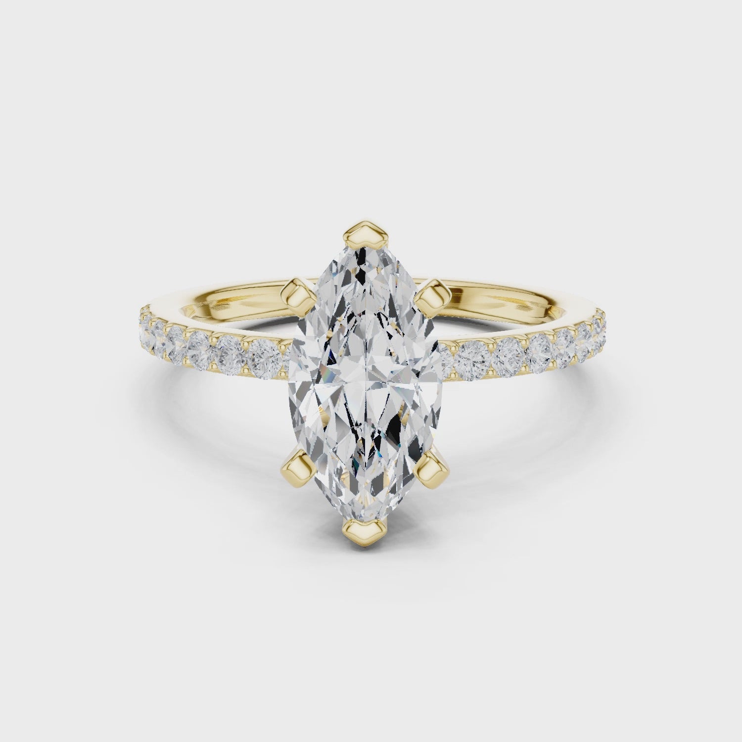Ellery Vintage Marquise Pavé Diamond Ring