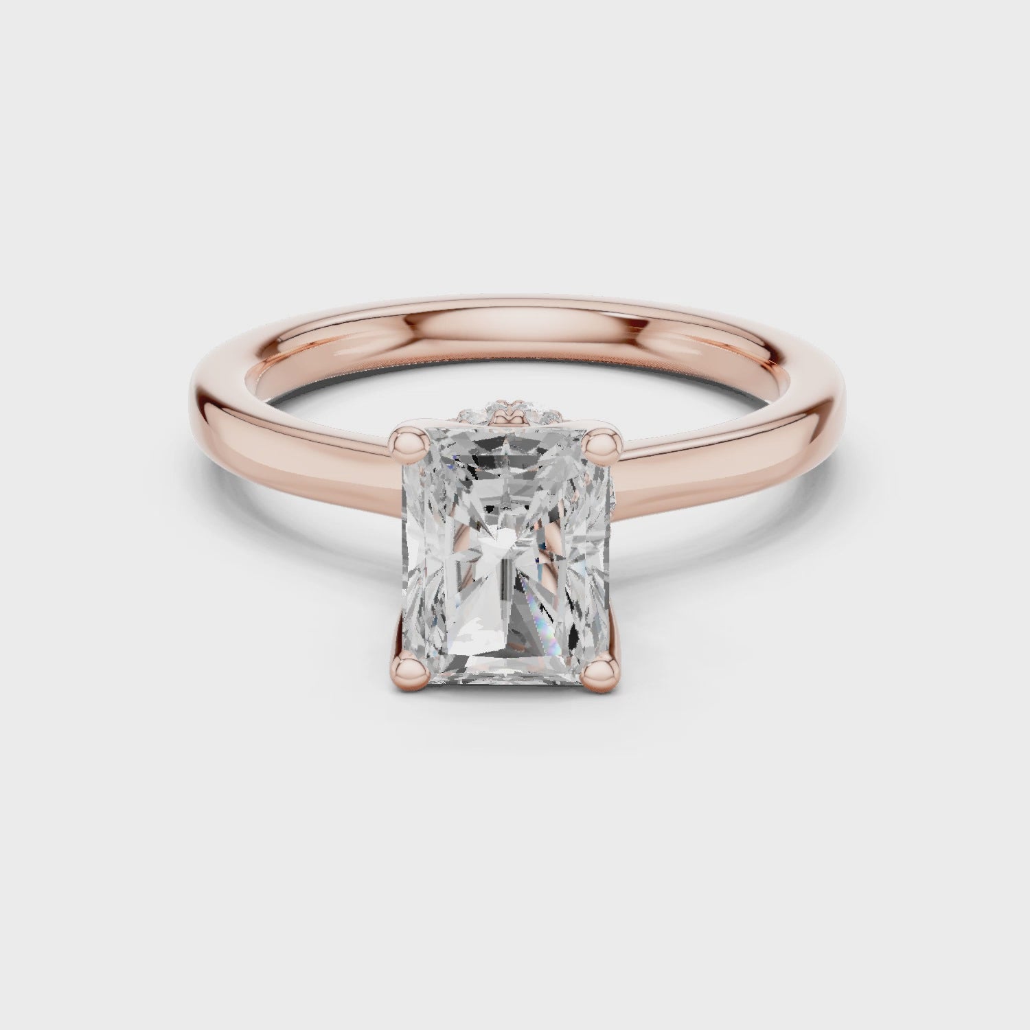Vesper Aurelia Radiant Diamond Ring