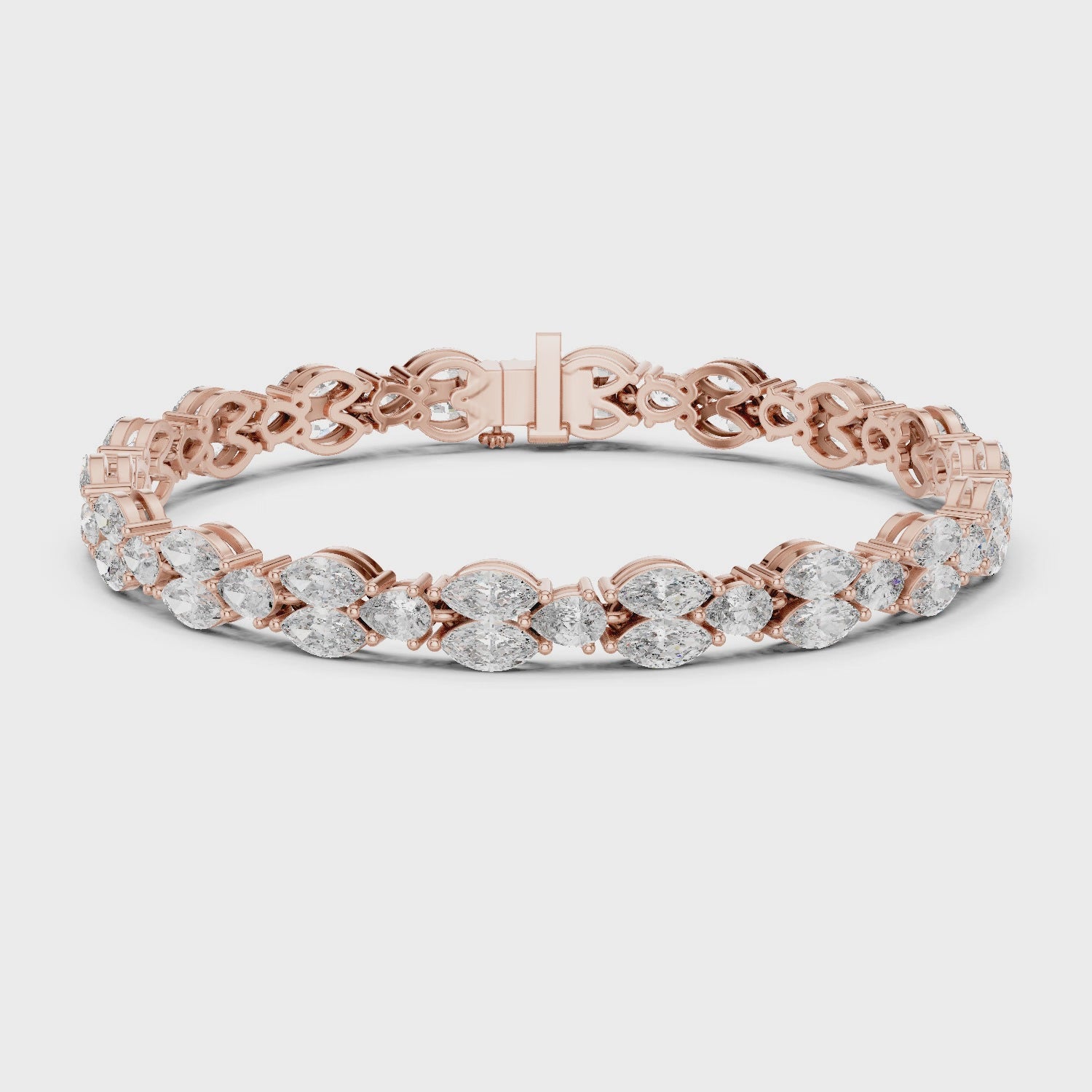 Marquise Diamond Link Bracelet