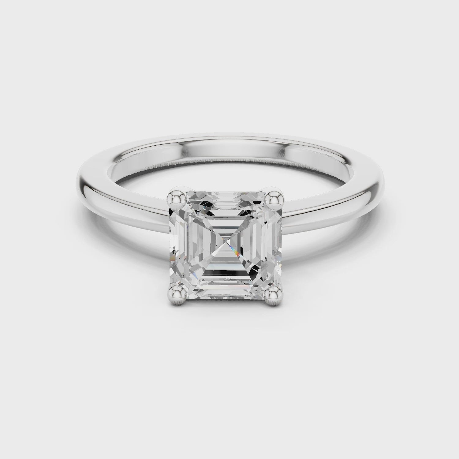 Royal Radiance Asscher Diamond Ring