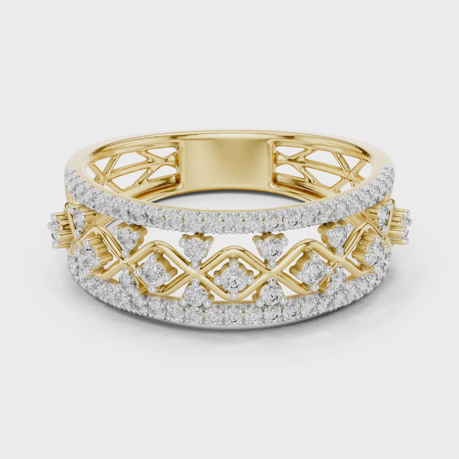 Imperial Lattice Lab-Grown Diamond Ring