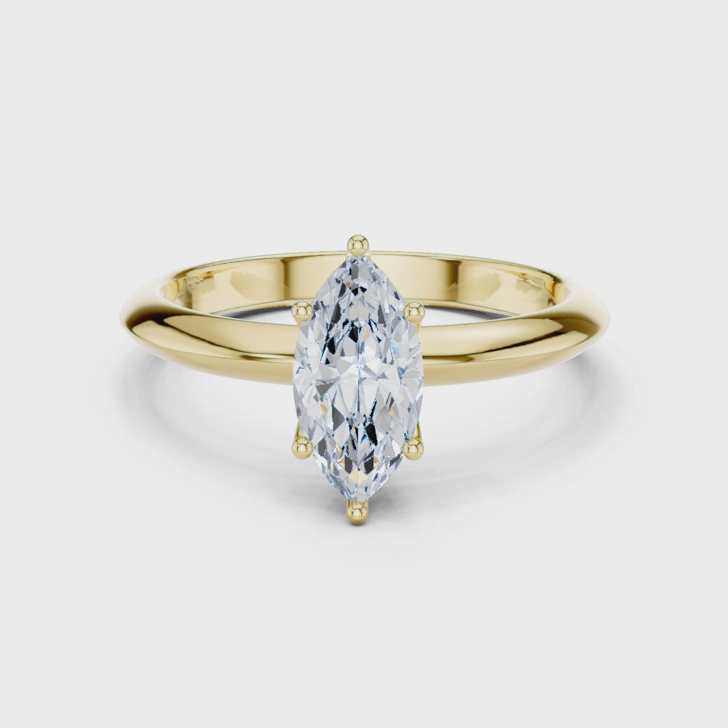 Solene Marquise-Cut Solitaire Diamond Ring