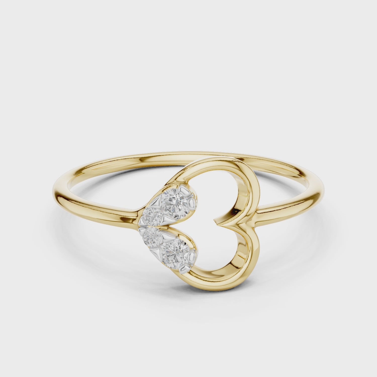 Open Heart Glow Lab-Grown Diamond Ring