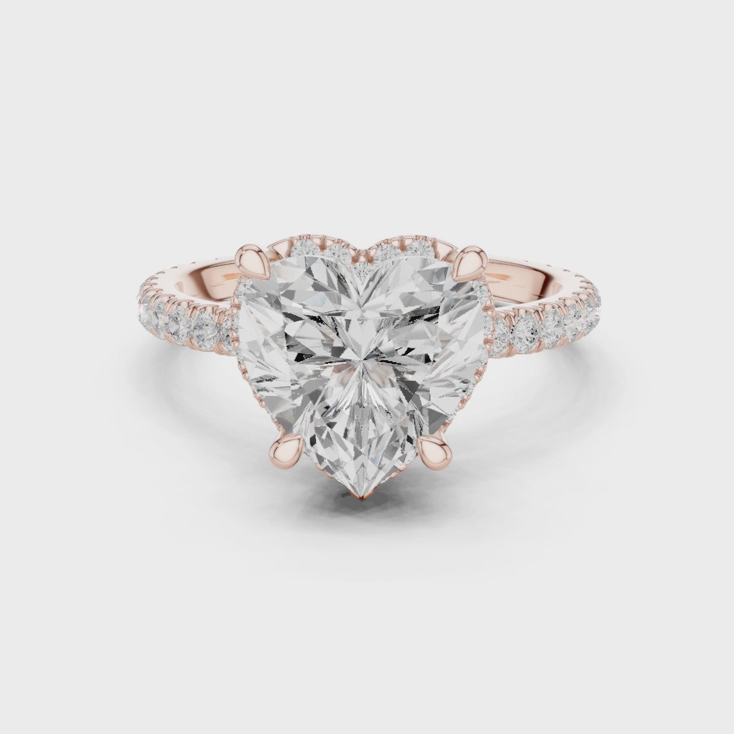 Reid Romance Heart Solitaire Diamond Ring