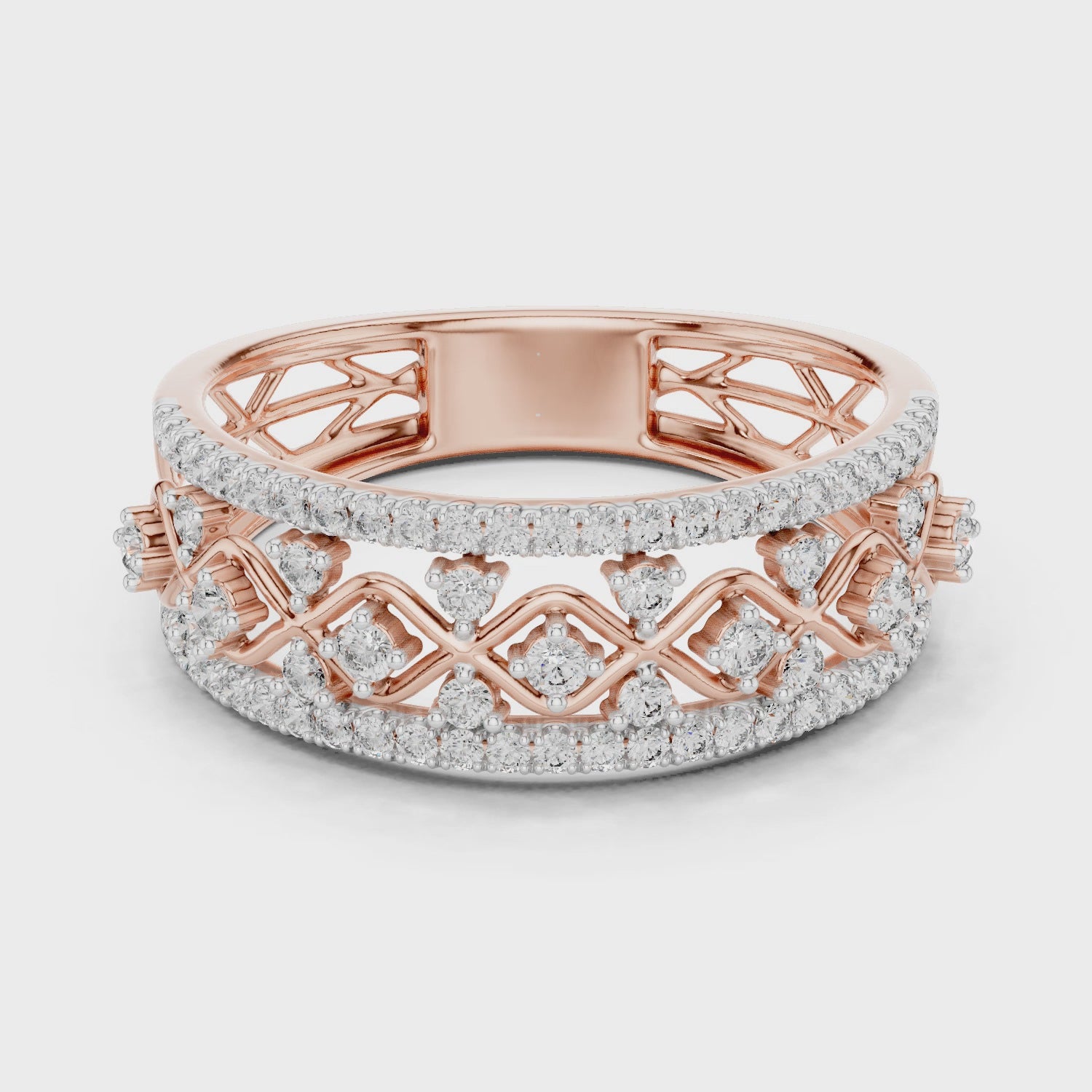 Imperial Lattice Lab-Grown Diamond Ring