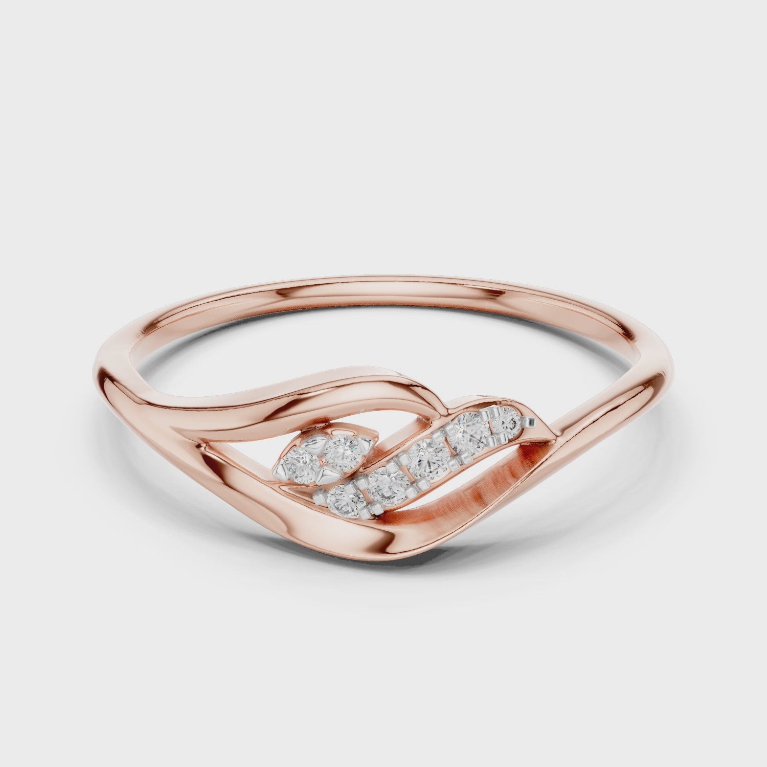 Flowing Harmony Lab-Grown Diamond Ring