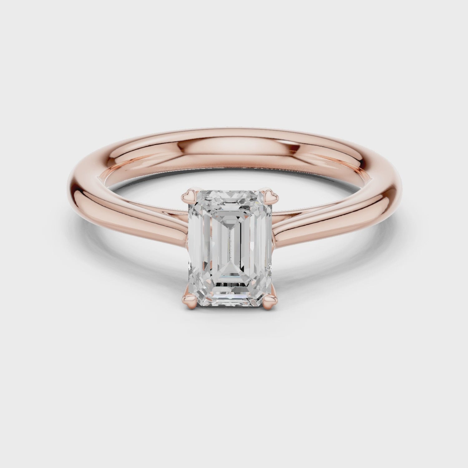 Emerald Solitaire Ring