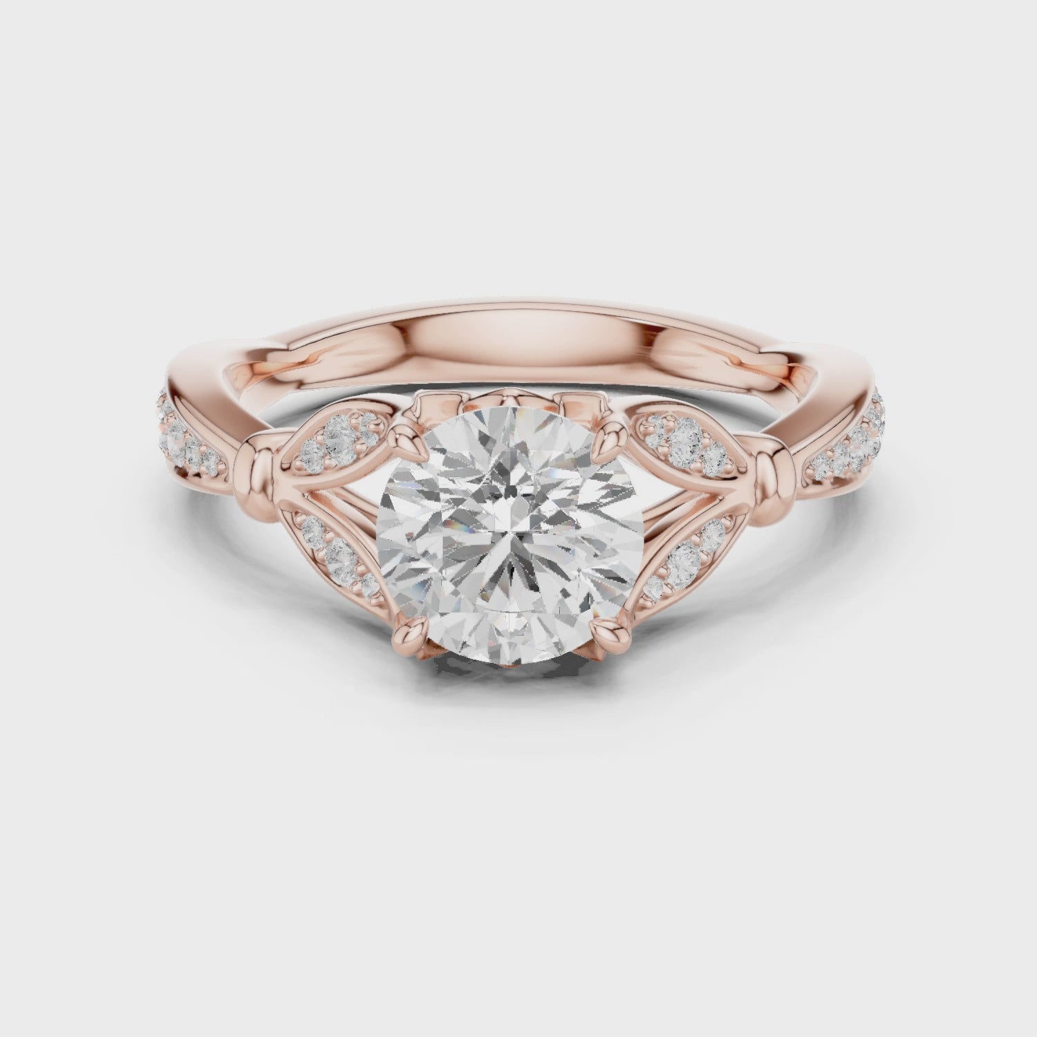 Haze Eternal Bloom Round Diamond Ring