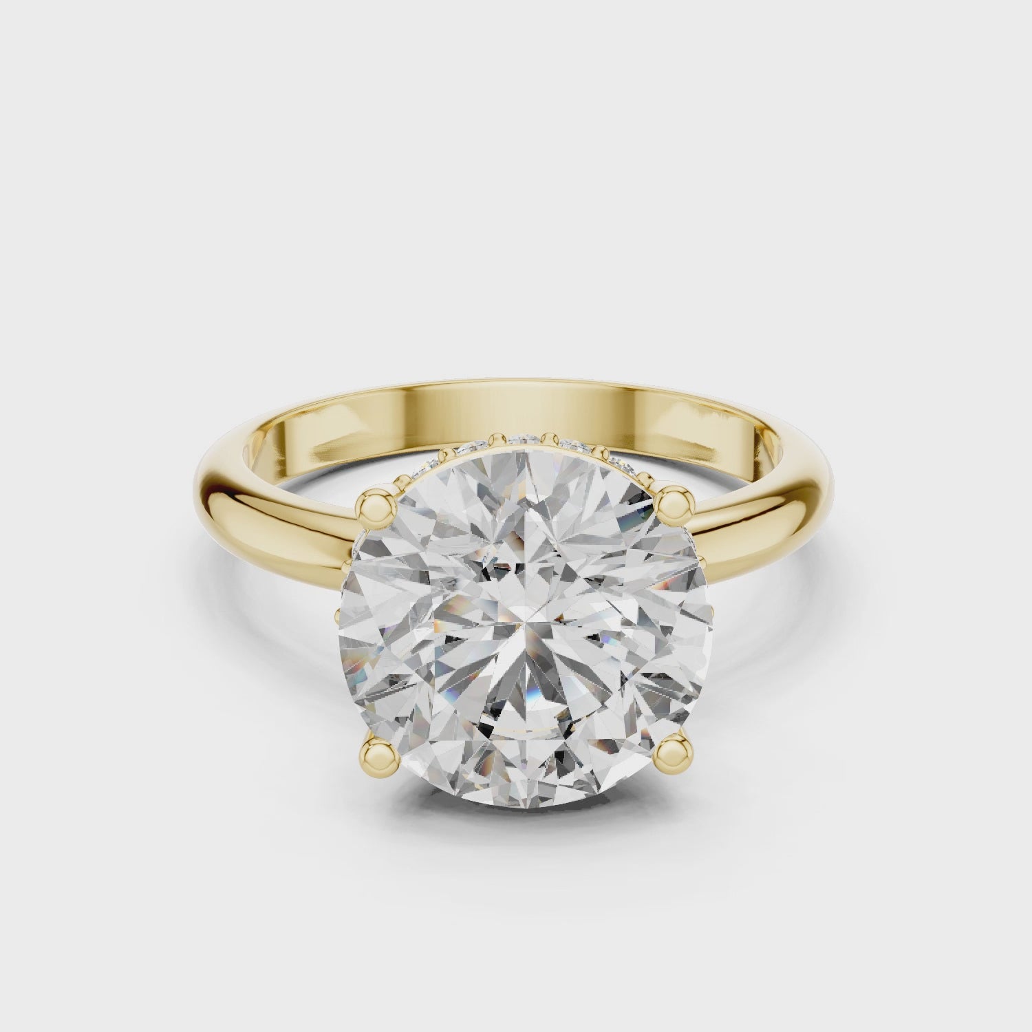 Classic Round Solitaire Diamond Ring