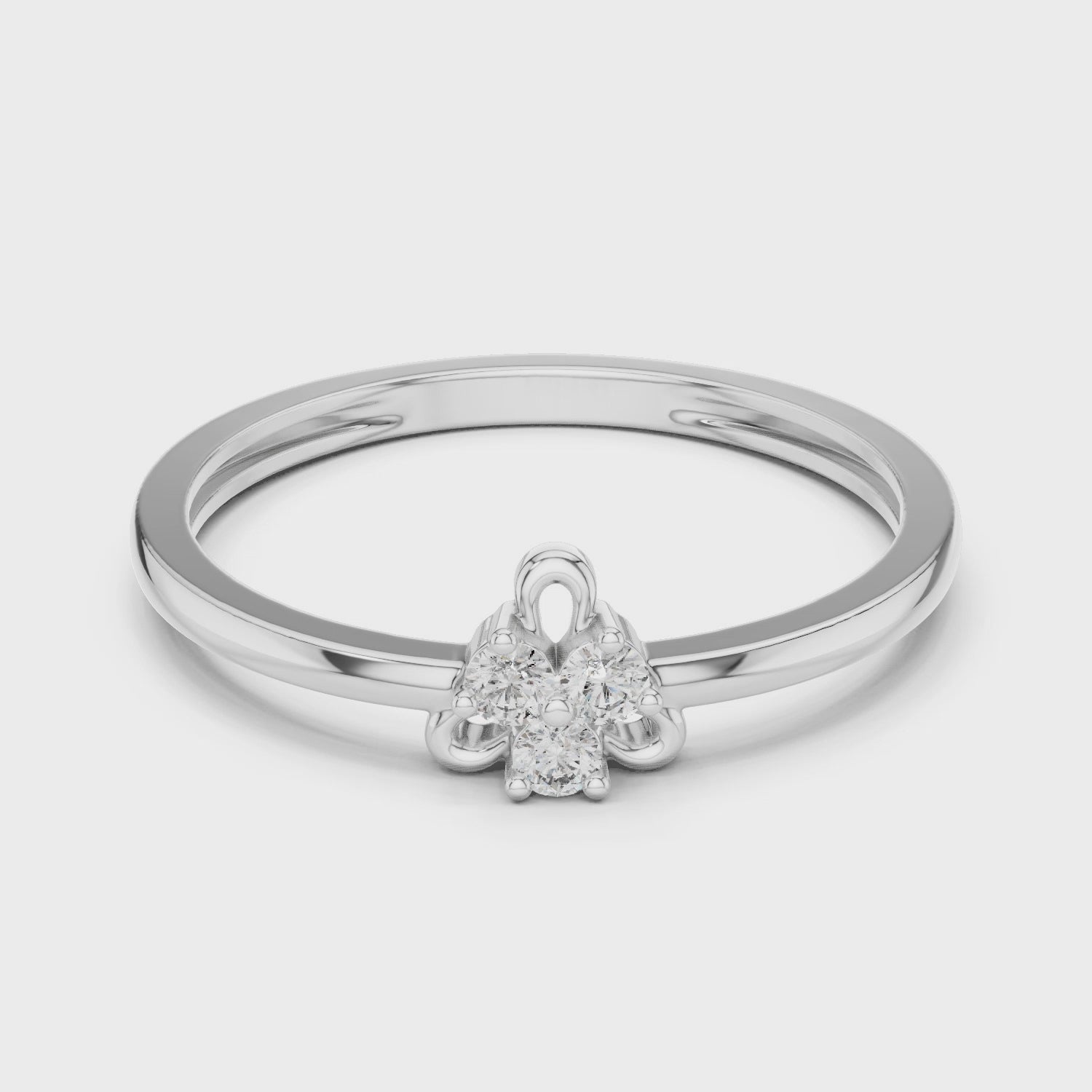 Trinity Diamond Knot Ring