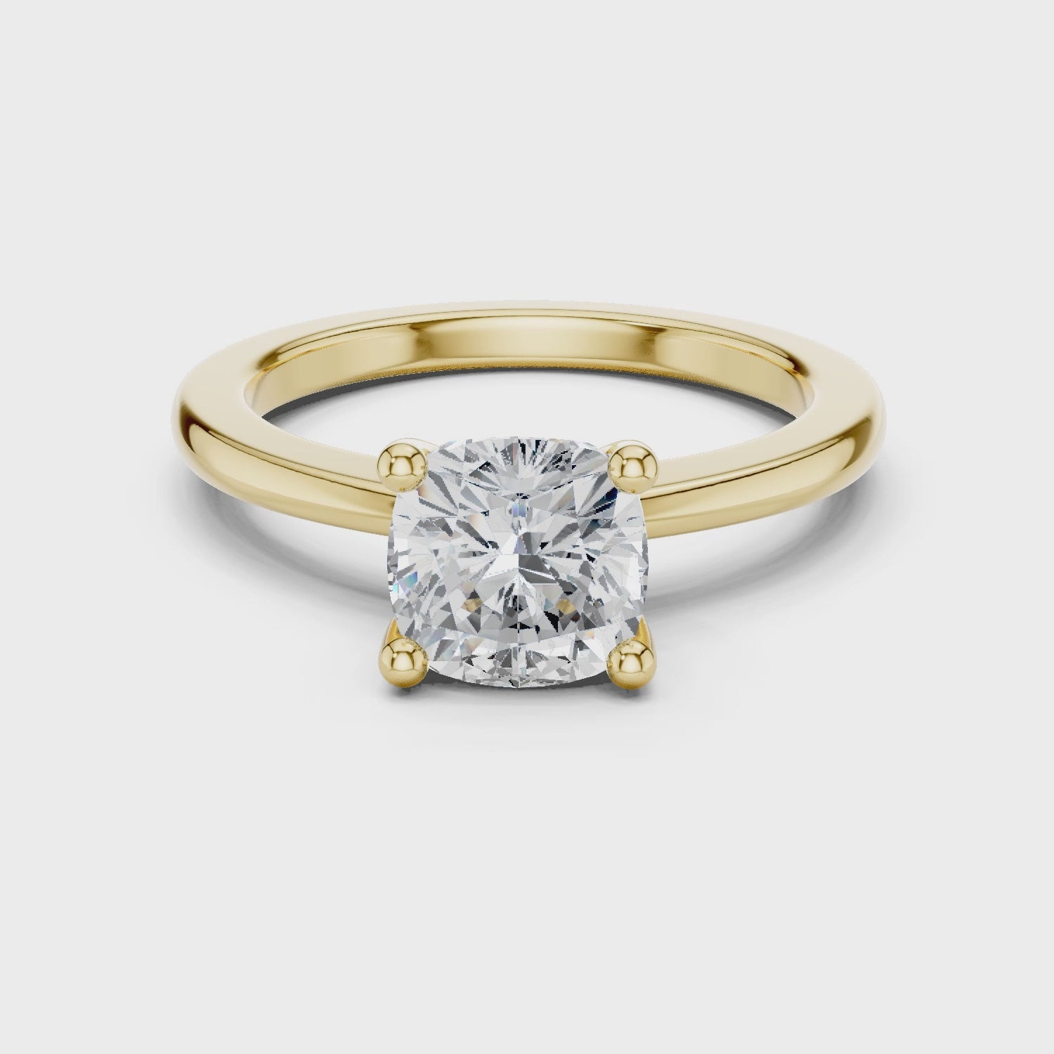 Classic Brilliance Cushion Diamond Ring