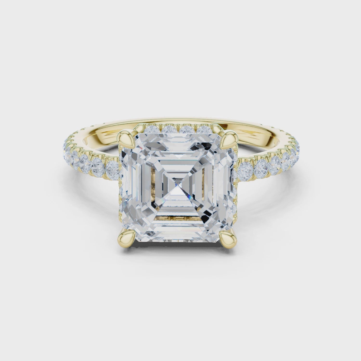 Pace Royal Halo Asscher Diamond Ring