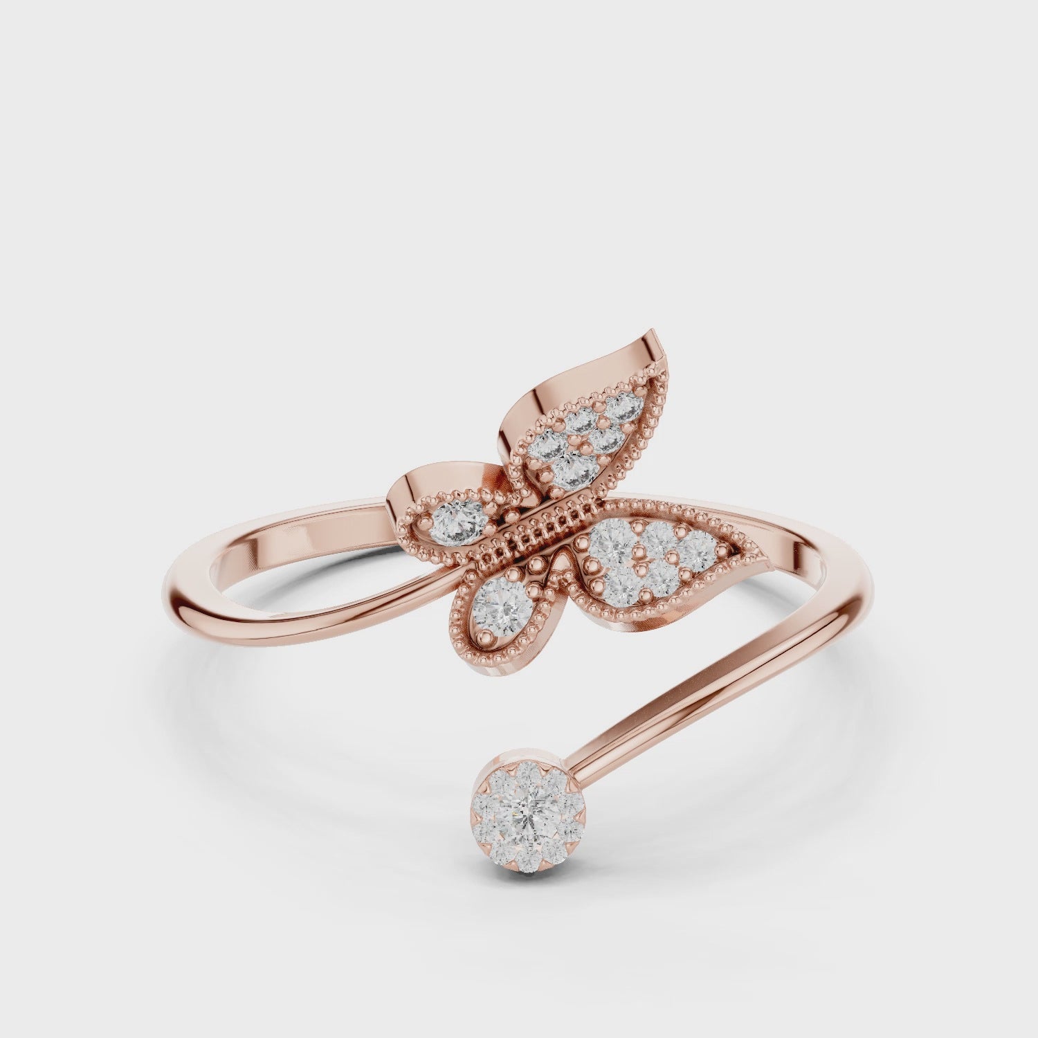 Butterfly Bloom Diamond Ring