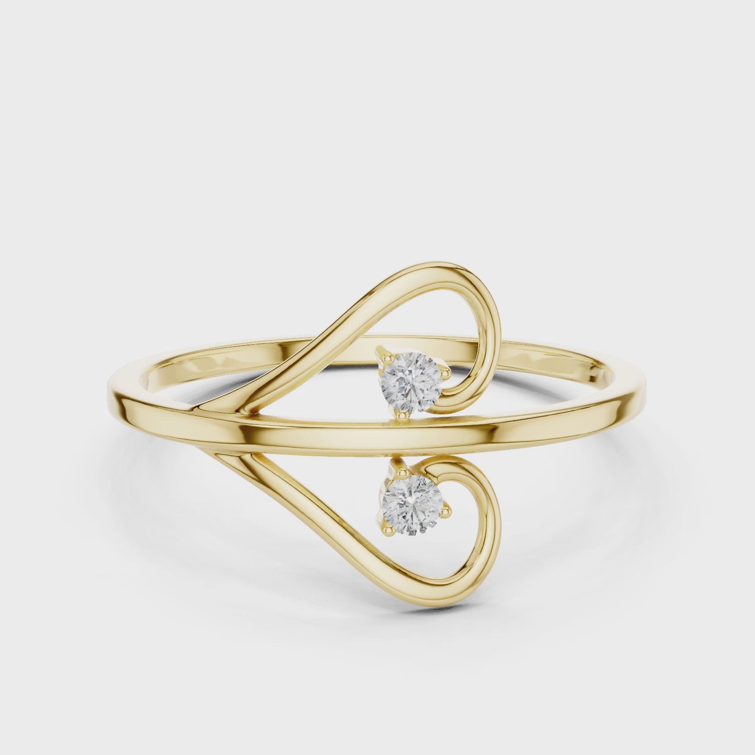 Twist Solitaire Lab-Grown Diamond Ring