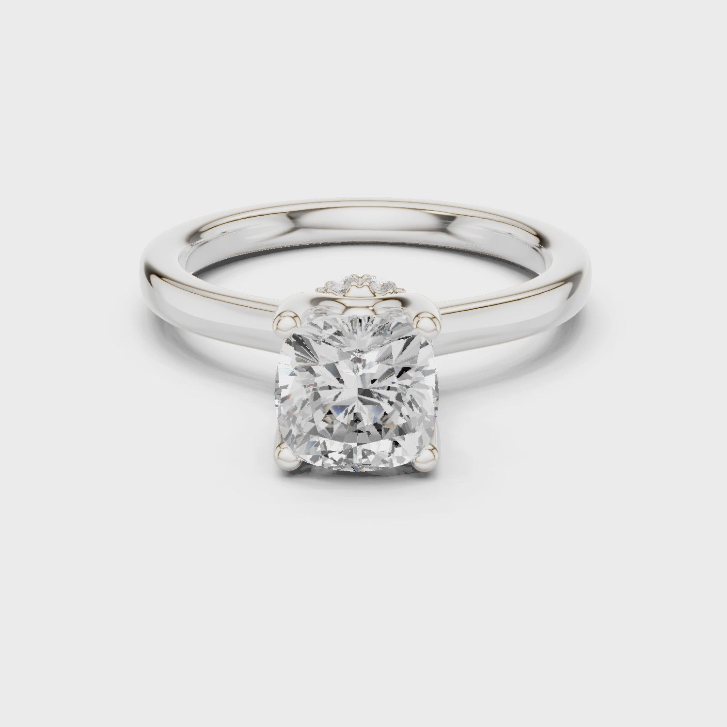 Halcyon Veloura Cushion Diamond Ring