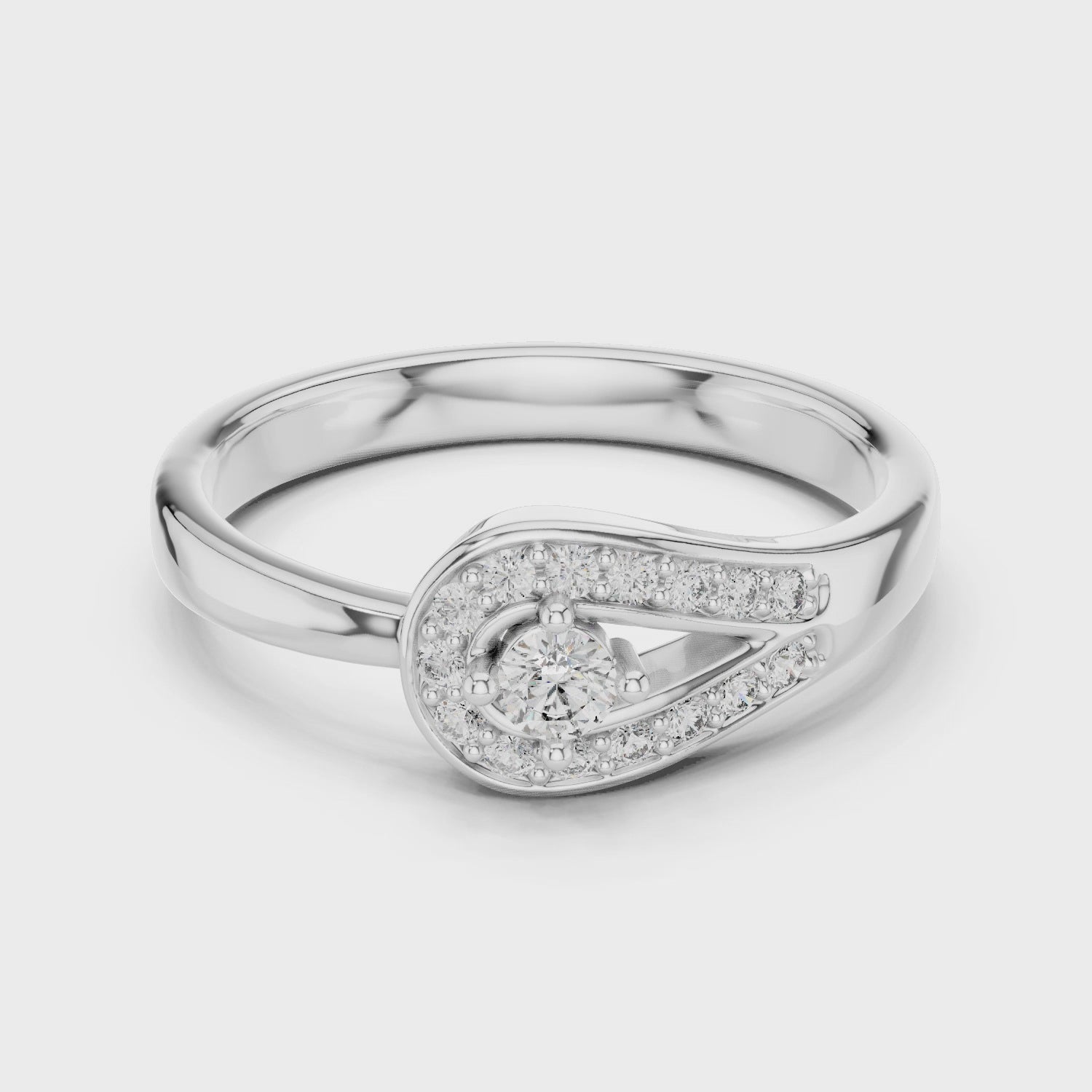 Golden Embrace Halo Lab-Grown Diamond Ring