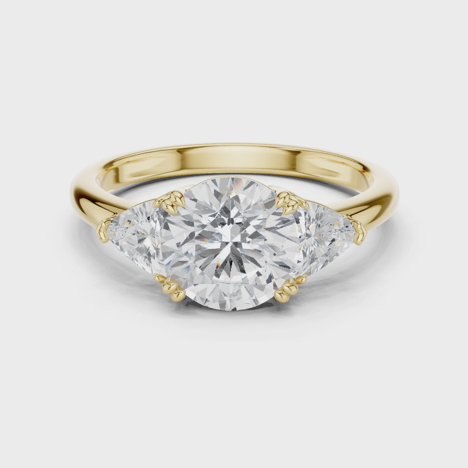 Montgomery Classic Round Three-Stone Diamond Ring