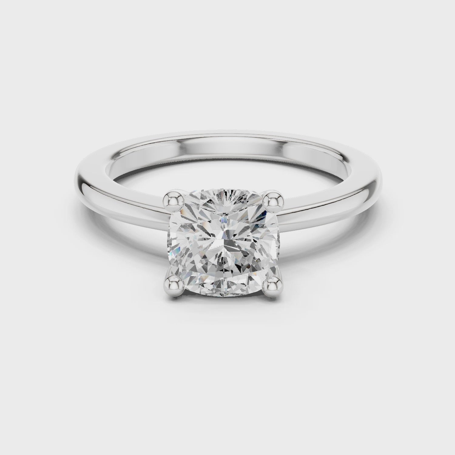 Classic Brilliance Cushion Diamond Ring