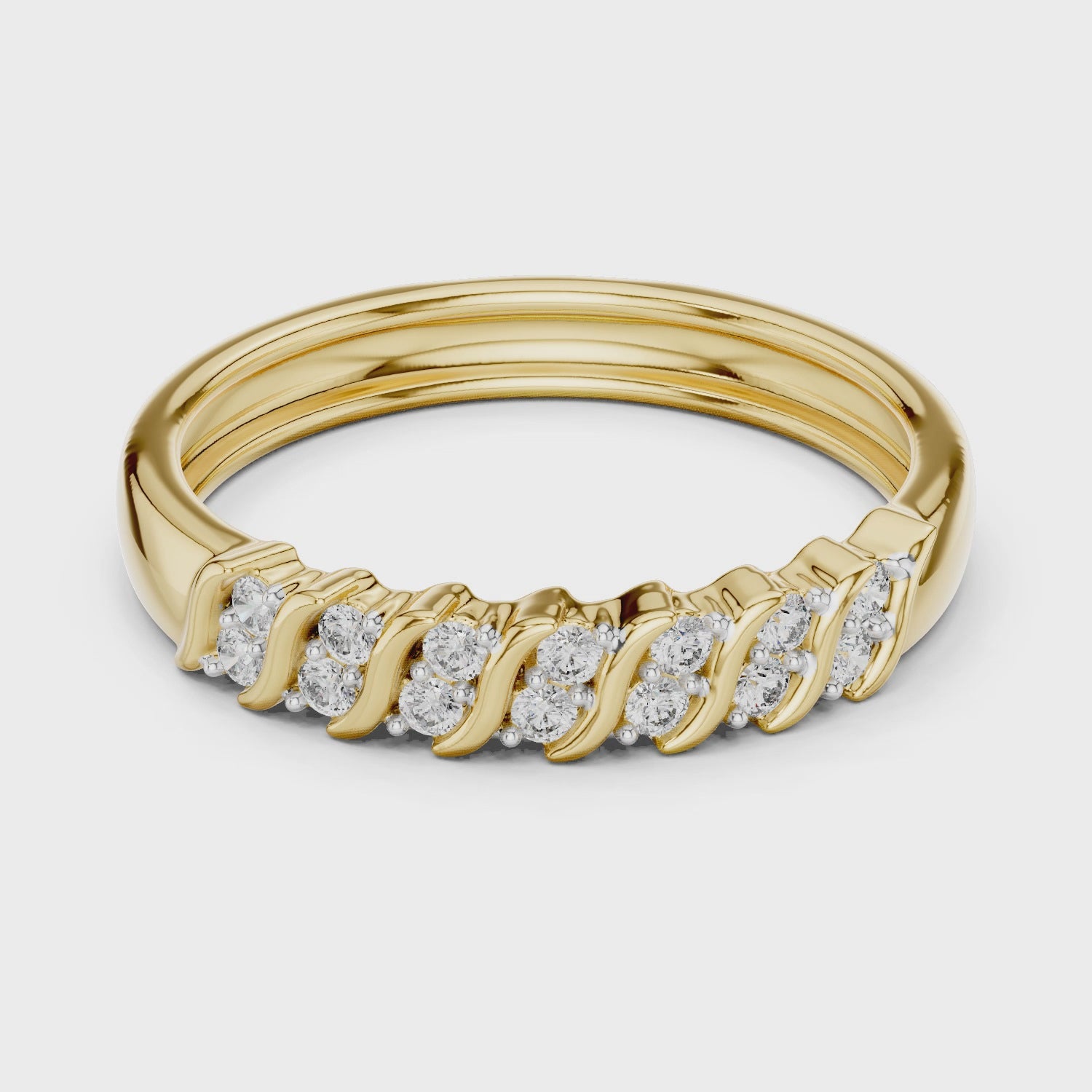 Wavecrest Lab-Grown Diamond Band