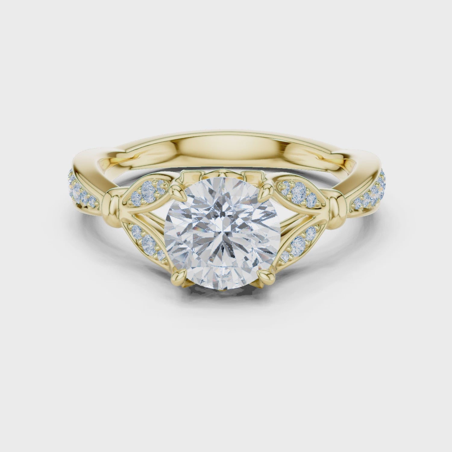 Haze Eternal Bloom Round Diamond Ring