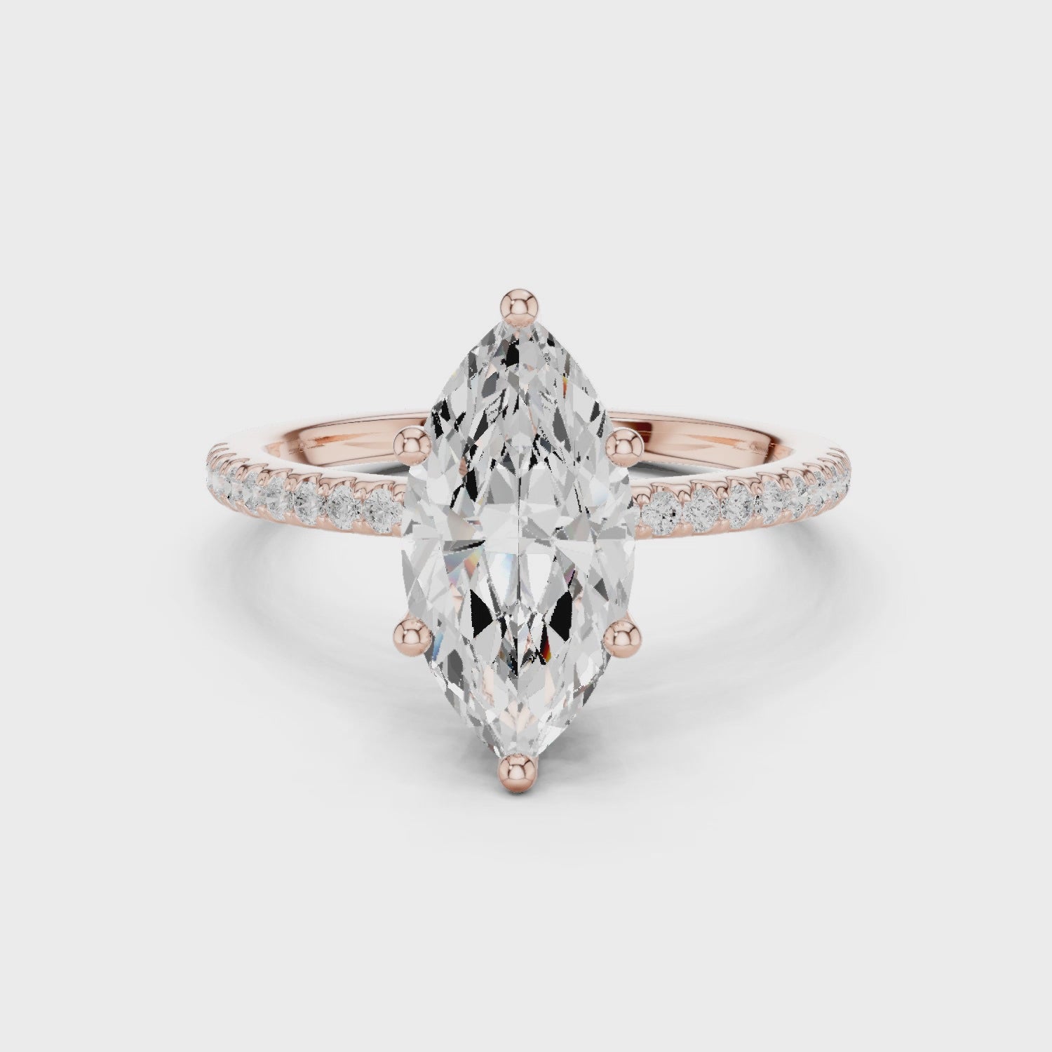 Phoenix Celestia Pavé Marquise Diamond Ring